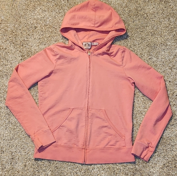 Juicy Couture Rare 2 piece track suit hoodie pants Lg Republic of Juicy glitter - Picture 4 of 15